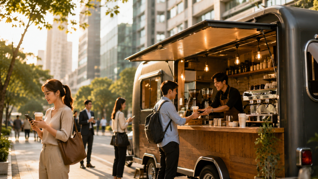 Golden Hour Urban Coffee Truck