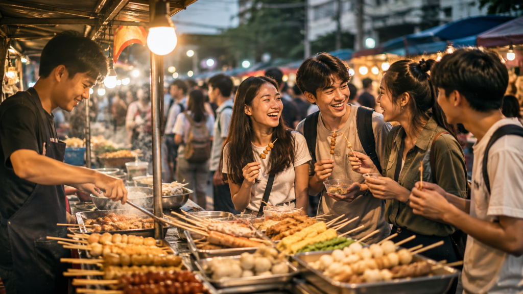 Joyful Night Market Street Food Feast