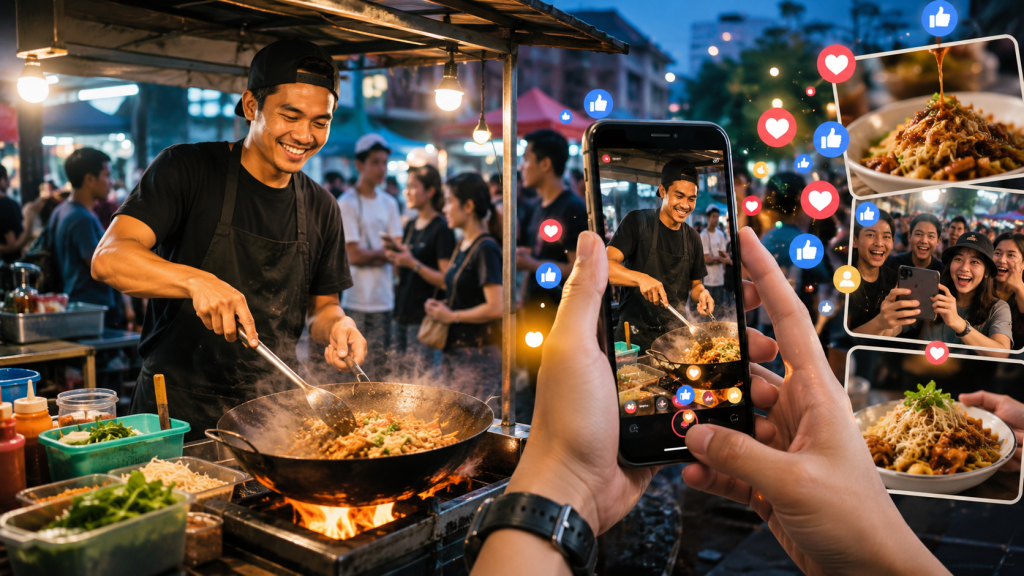 Street Food Live at Dusk