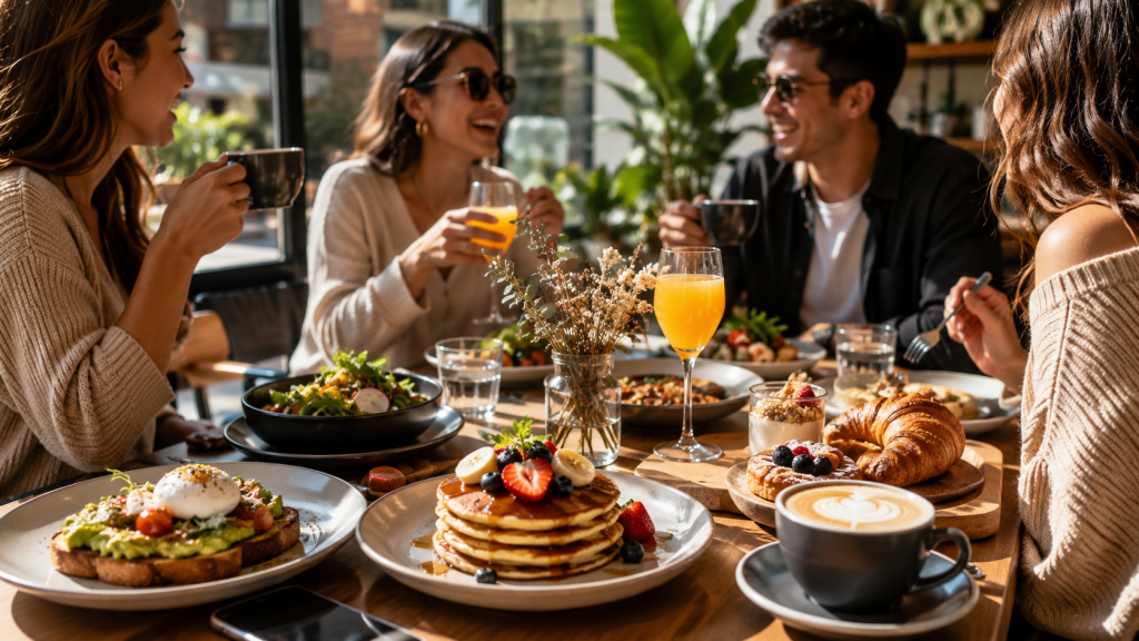 Sunlit Friends’ Brunch Feast