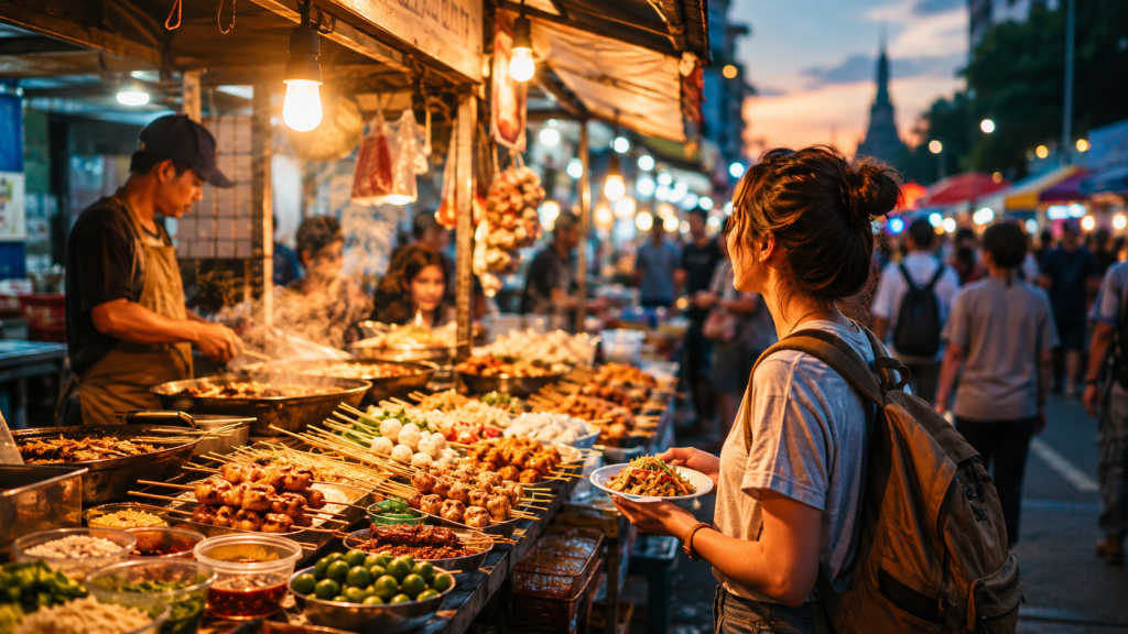 Twilight Feast at the Night Market